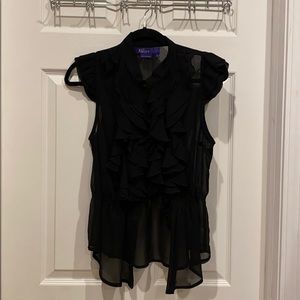 Ruffle Button Up Blouse